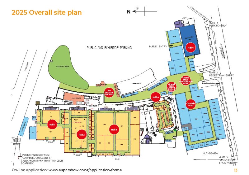 Covi SuperShow Full Site plan