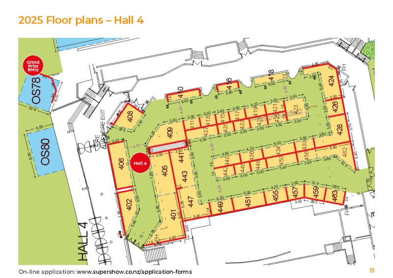 Covi SuperShow Hall 4 floor plan