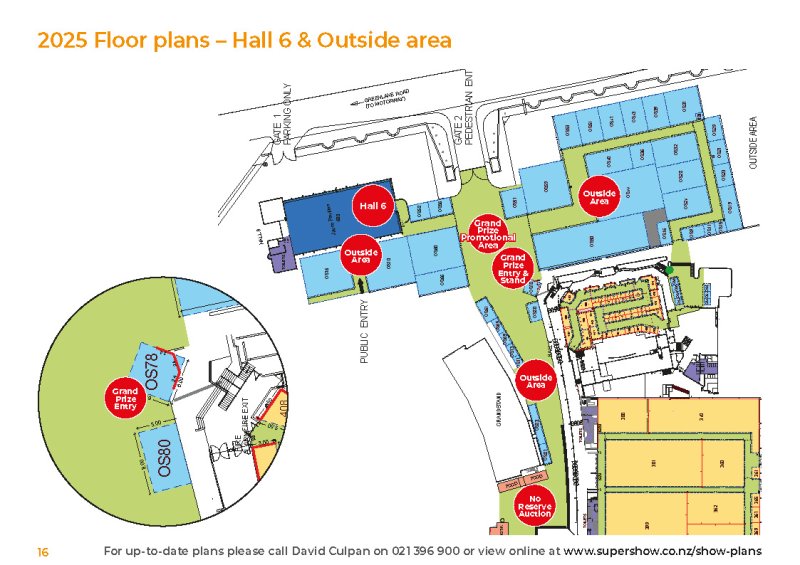 Covi SuperShow Hall 6 floor plan & Outside Area plan